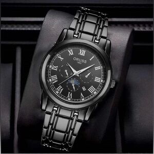 Men's Quartz Watch with Stainless Steel Band - New!